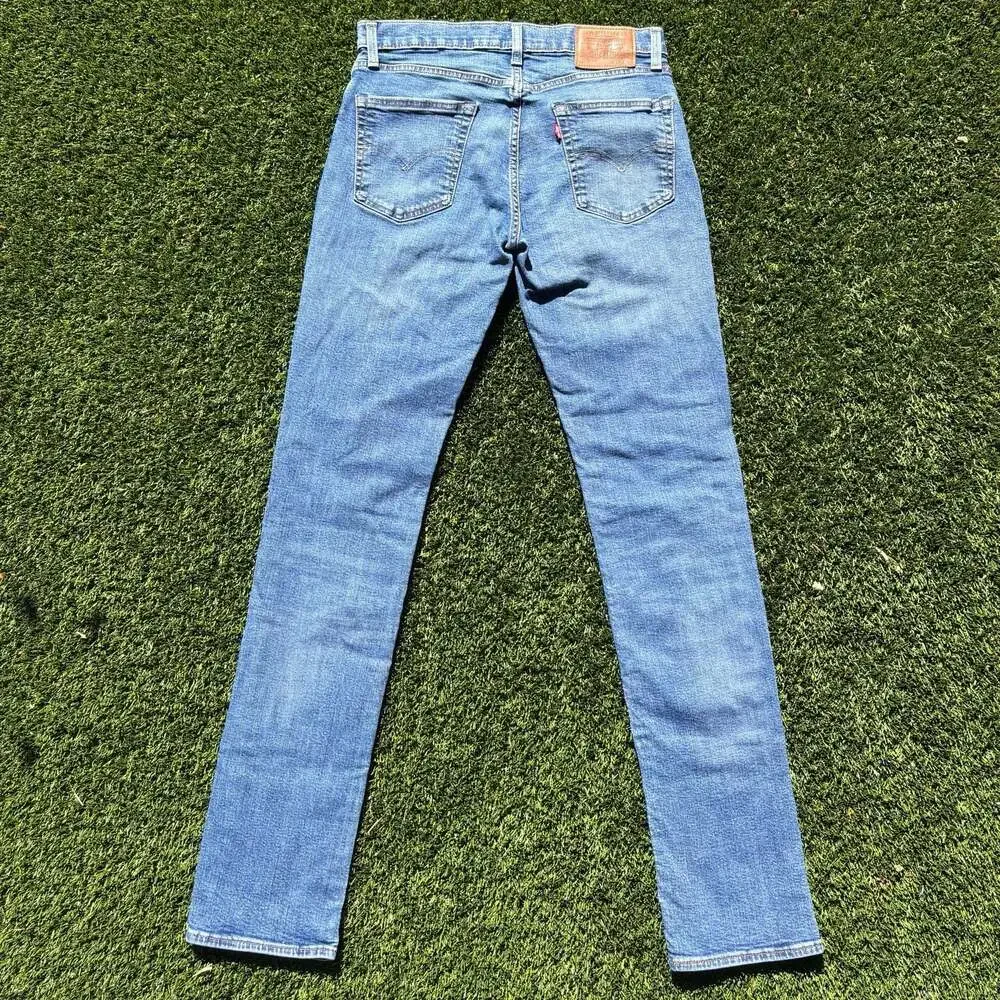 Big E Levi's Premium 511 Slim Fit Slight Flare Jeans in Blue Denim Size 32x30